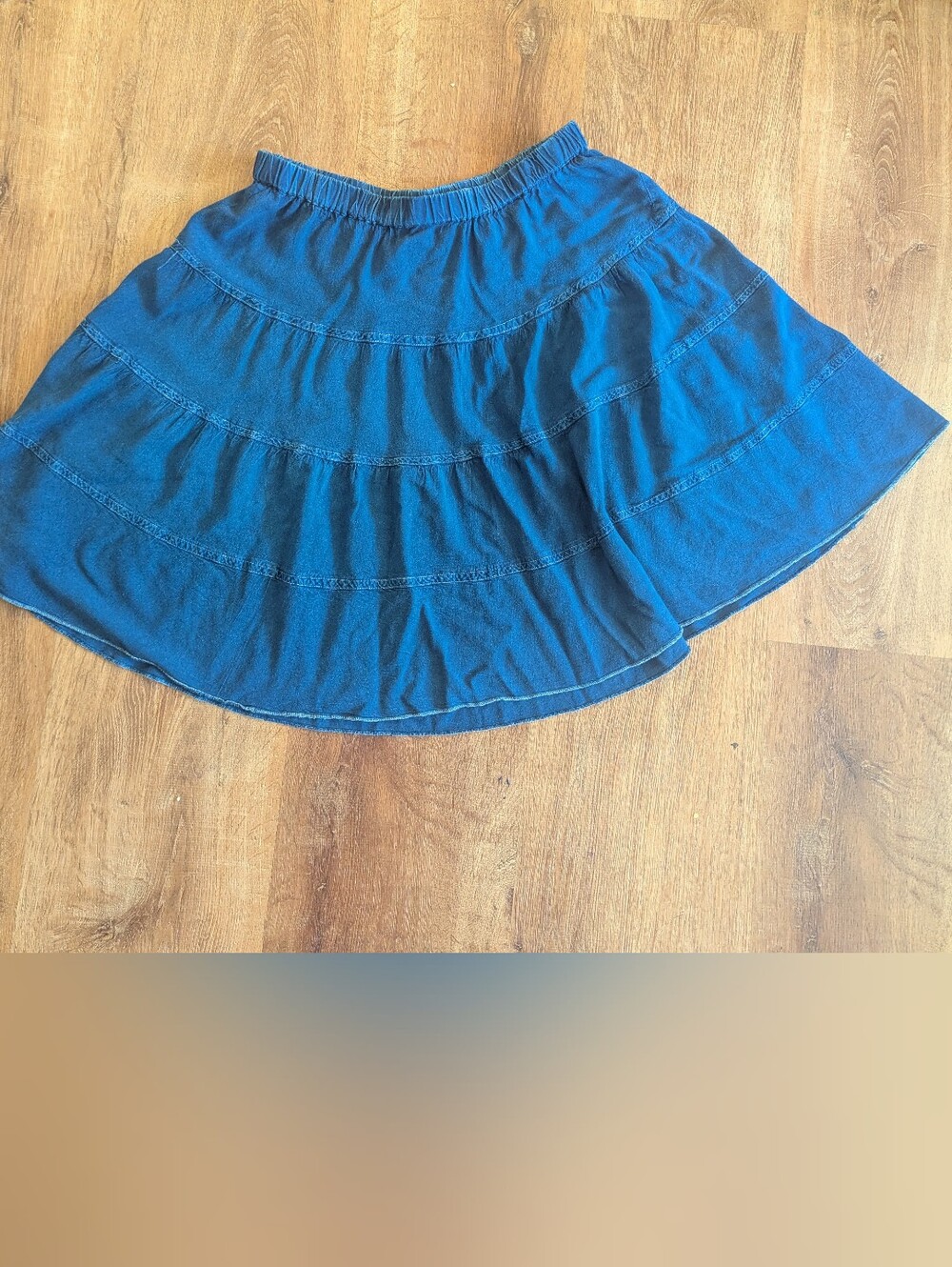 Studio West Blue Tiered Skirt